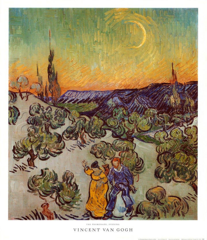 The Promenade, Evening - Van Gogh Painting On Canvas